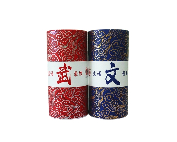 廠家定制白酒精裝禮盒 個性化紅酒禮盒雙支單支裝 圓筒包裝盒